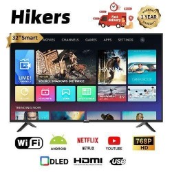 Hikers 32'' Inch Frameless Android Smart HD LED TV - Black