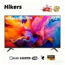 Hikers 32'' Inches Digital Satellite Frameless HD LED TV-Black + 12 MONTHS WARRANTY